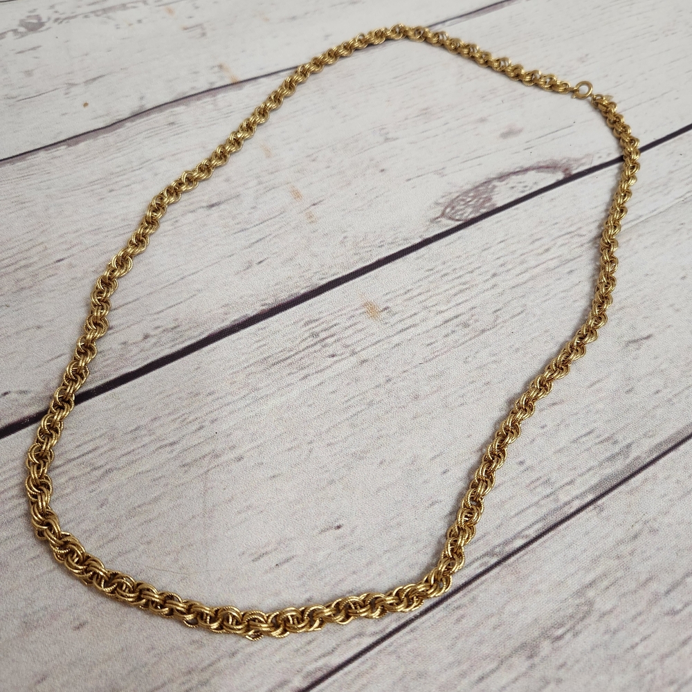 Gold Rope Chain Necklace - Women Jewelry